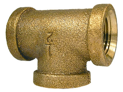 2x3/4 Brass Tee - Click Image to Close
