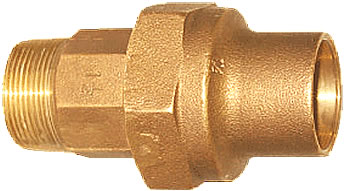 1-1/2" Bronze Flare X Mip Adapter - Click Image to Close