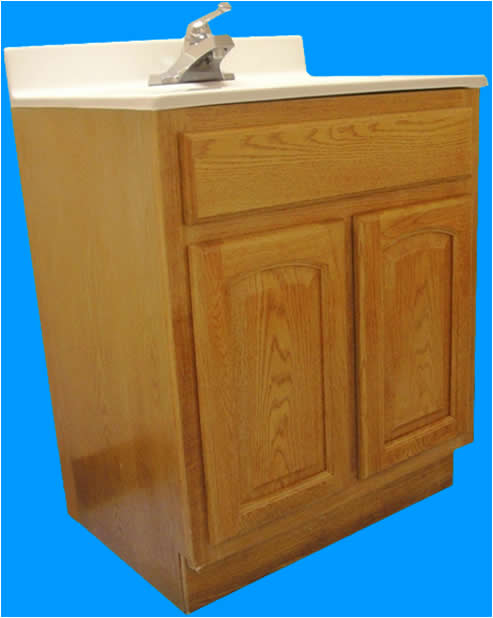 24x18 Oak Vanity Cabinet