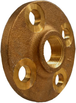 1-1/2" Bronze #150 IPS Companion Flange