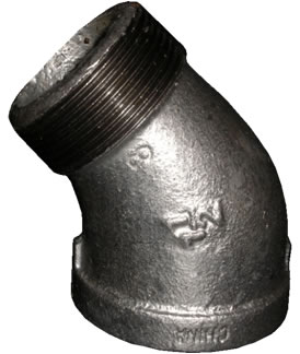 1" Blk Mal Street 45