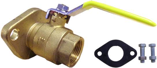 1" Brass Circulator Ball Valve
