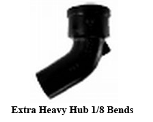 Extra Heavy Hub 1/8 Bends