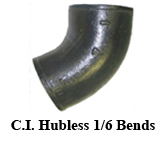 C.I. Hubless 1/6 Bends