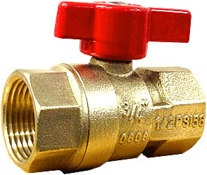 1" Brass (Aga) Gas Ball Valve