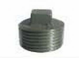 1" Blk Mall Sq Head Plug