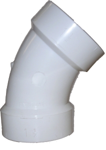 3" PVC 45 Elbow