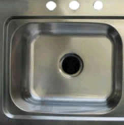 Stainless Steel 3 Hole 25x22 Sink