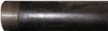 1" X 10 Black Sch40 TBE Pipe