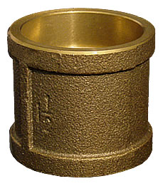 1" Bronze TP X Solder Coupling