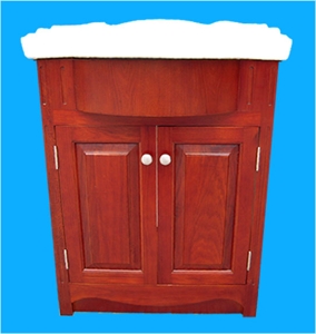 24x18 Misha Vanity Mahogany Cabinet